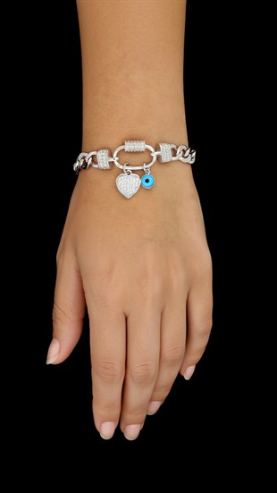 925 Ayar Gümüş Charm Gurmet Zincir Bileklik