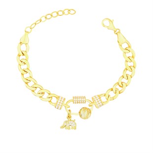 925 Ayar Gümüş Charm Gurmet Zincir Bileklik