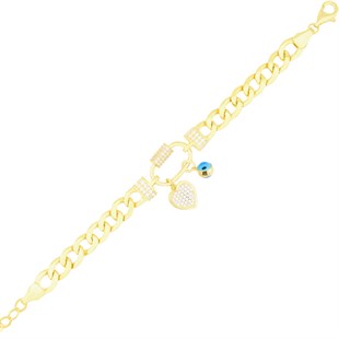 925 Ayar Gümüş Charm Gurmet Zincir Bileklik