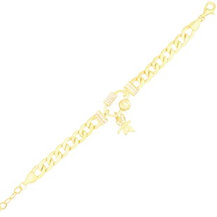 925 Ayar Gümüş Charm Gurmet Zincir Bileklik