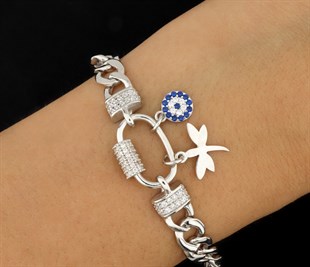 925 Ayar Gümüş Charm Gurmet Zincir Bileklik