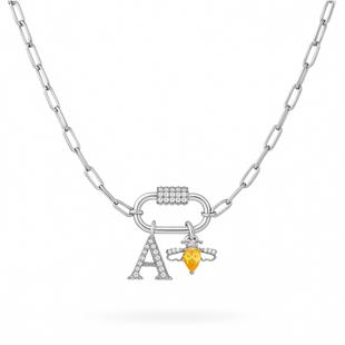 925 Ayar Gümüş Charm Kilitli Kolye ( KİŞİSELLEŞTİRİLEBİLİR)