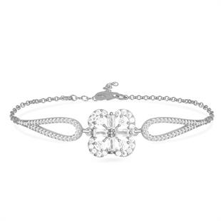 925 Ayar Gümüş Çiçek Bileklik