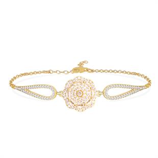 925 Ayar Gümüş Çiçek Bileklik