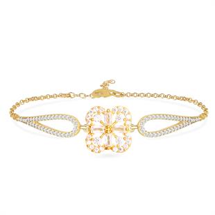 925 Ayar Gümüş Çiçek Bileklik