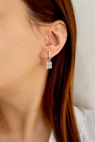 925 Ayar Gümüş Çiçek Küpe