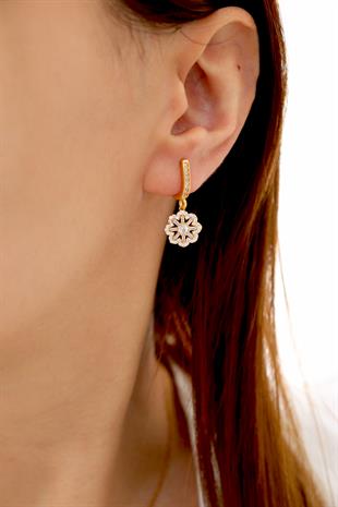 925 Ayar Gümüş Çiçek Küpe