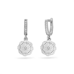 925 Ayar Gümüş Çiçek Küpe