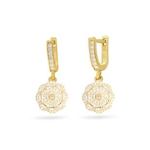 925 Ayar Gümüş Çiçek Küpe