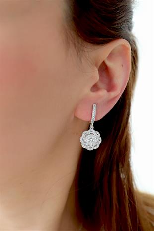 925 Ayar Gümüş Çiçek Takı Seti