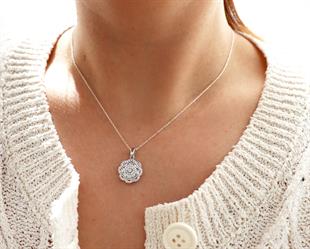 925 Ayar Gümüş Çiçek Takı Seti