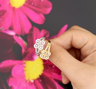 925 Ayar Gümüş Çiçek Yüzük