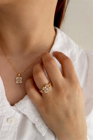 925 Ayar Gümüş Çiçek Yüzük