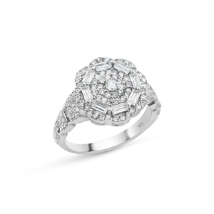 925 Ayar Gümüş Çiçek Yüzük