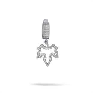 925 Ayar Gümüş Çınar Yaprağı Charm