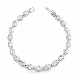 925 Ayar Gümüş Damla Su Yolu Bileklik