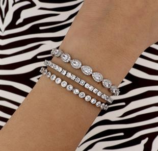 925 Ayar Gümüş Damla Su Yolu Bileklik