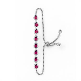 925 Ayar Gümüş Damla Taş Bileklik