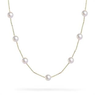 925 Ayar Gümüş Dizi İnci Kolye