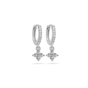 925 Ayar Gümüş Dört Yapraklı Yonca Küpe