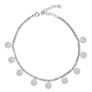 925 Ayar Gümüş Dövme Pullu Halhal