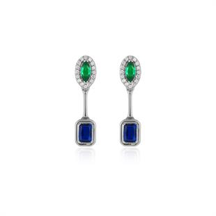 925 Ayar Gümüş Emeralight Küpe