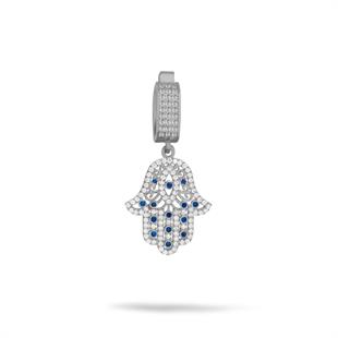 925 Ayar Gümüş Fatma Ana Eli Charm