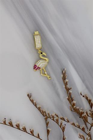 925 Ayar Gümüş Flamingo Charm