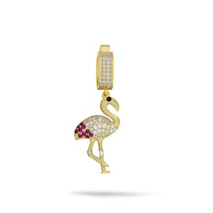 925 Ayar Gümüş Flamingo Charm
