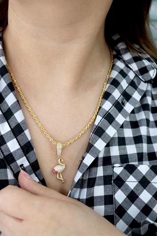 925 Ayar Gümüş Flamingo Charm