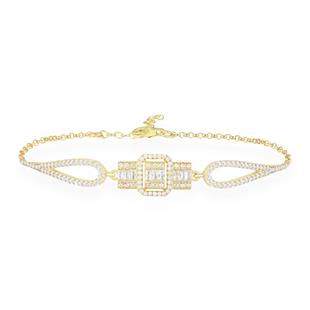 925 Ayar Gümüş Gold Baget Set