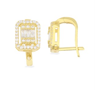 925 Ayar Gümüş Gold Baget Set