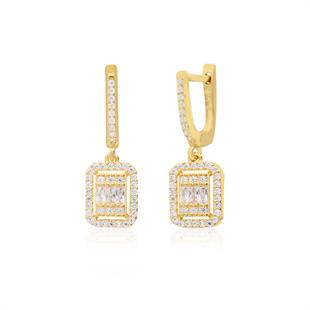 925 Ayar Gümüş Gold Baget Set