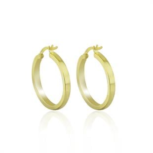 925 Ayar Gümüş Halka Küpe