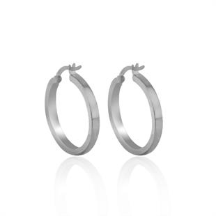 925 Ayar Gümüş Halka Küpe