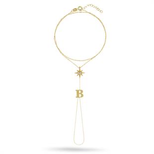 925 Ayar Gümüş Harfli Yıldız Şahmeran