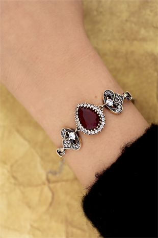 925 Ayar Gümüş Hürrem Sultan Otantik Bileklik