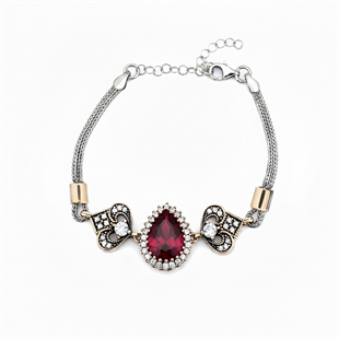 925 Ayar Gümüş Hürrem Sultan Otantik Bileklik