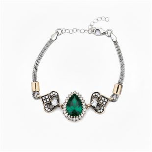 925 Ayar Gümüş Hürrem Sultan Otantik Bileklik