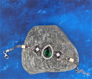 925 Ayar Gümüş Hürrem Sultan Otantik Bileklik