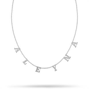 925 Ayar Gümüş İsim Kolye