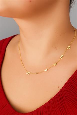 925 Ayar Gümüş İsim Köprücük Kolye