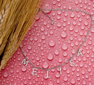 925 Ayar Gümüş İsimli Gurmet Zincir Kolye