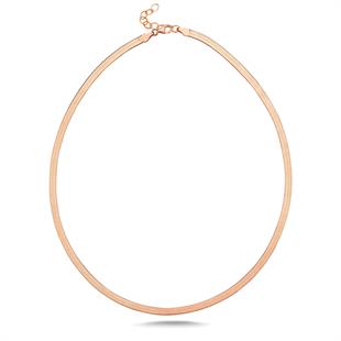 925 Ayar Gümüş Italyan Yassı Zincir