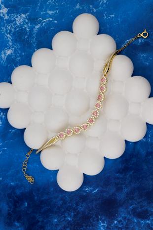 925 Ayar Gümüş Kalp Su Yolu Bileklik