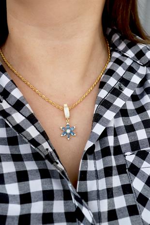 925 Ayar Gümüş Kamelya Çiçeği Charm