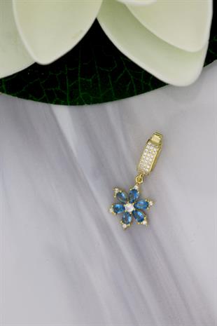 925 Ayar Gümüş Kamelya Çiçeği Charm