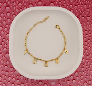 925 Ayar Gümüş Kişiye Özel İsimli Ataç Zincir Bileklik