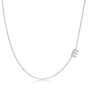 925 Ayar Gümüş Köprücük Harf Kolye