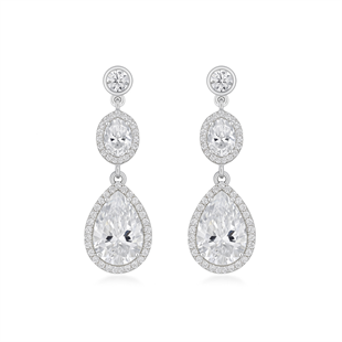 925 Ayar Gümüş Kristal Elegance Davet Takı Seti